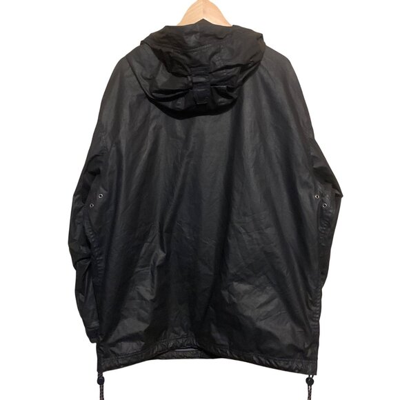 Gap Unisex Waxed Jacket Black Style #776050-00 Sz Medium Oversized - Picture 6 of 15